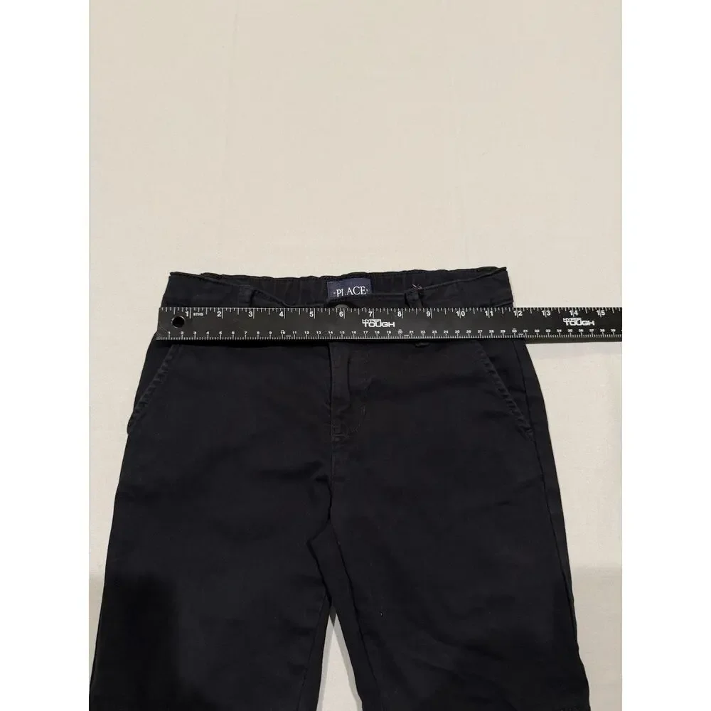 The Children’s Place Girls 6X/7 Black School Uniform Chino Bermuda Shorts